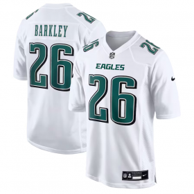 Schwarz/Weiß  Saquon Barkley Philadelphia Eagles Nike Fashion Spiel Trikots - Schwarz/Weiß