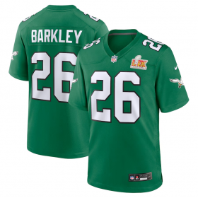 Saquon Barkley Philadelphia Eagles Nike Super Bowl LIX 2nd Alternate Spiel Trikot